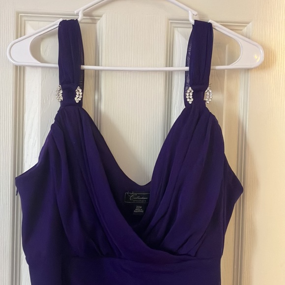 Beautiful Plus Size Formal Dress. Dark purple-Collection Dressbarn- Size 20W - Picture 2 of 5